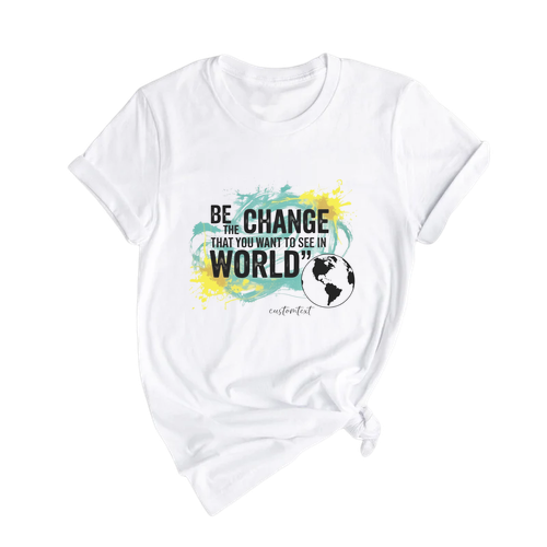 Vintage Environmental Club Shirt – Be The Change You Want To See In The World Tee