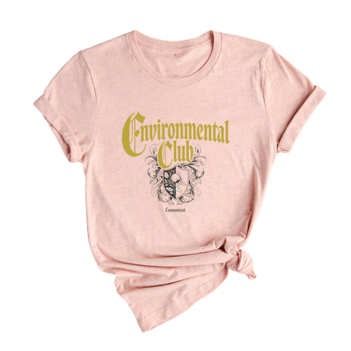 Vintage Environmental Club Shirt – Custom Eco-Friendly School Club Tee