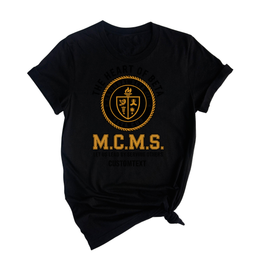 M.C.M.S. National Beta Club Shirt – The Heart of Beta Retro Academic Custom Tee