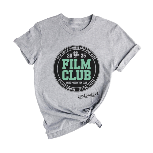 Film Club 2025 Shirt – Custom Retro Video Production Tee for College Students