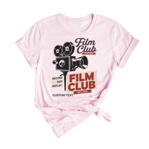 Film Club California Shirt – Est. 2025 Retro Movie Camera Custom Tee