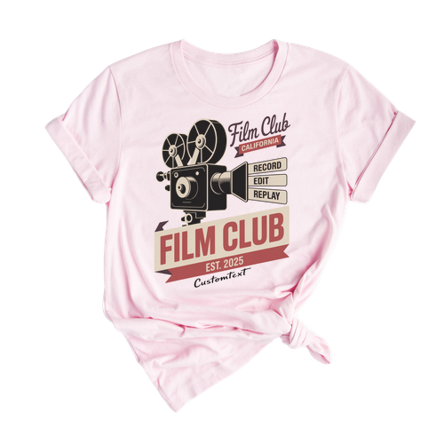 Film Club California Shirt – Est. 2025 Retro Movie Camera Custom Tee T-shirt