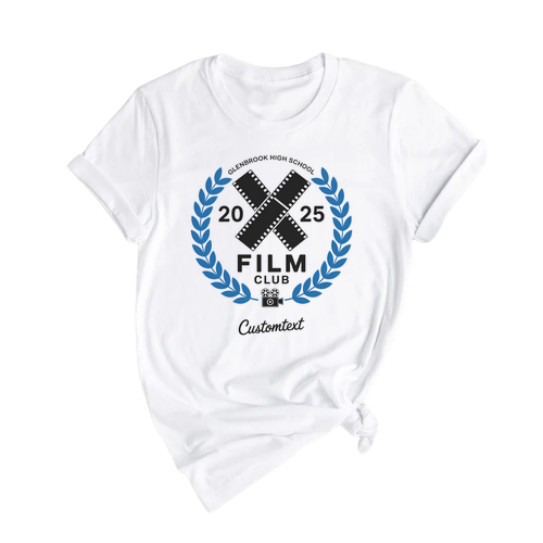 Glenbrook High School Film Club 2025 Shirt – Custom Retro Movie Reel Tee T-shirt