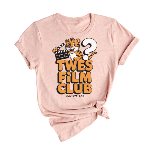 TWES Film Club Tiger Mascot Shirt – Cute Vintage Custom Movie Club Tee
