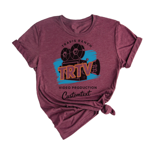 Video Production 2025 Shirt – TRTV Custom Retro Film Camera Lovers Tee