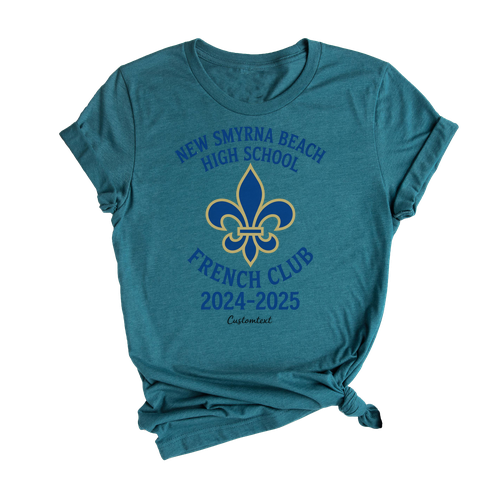 New Smyrna Beach HS French Club Shirt – 2024–2025 Classic School Spirit Tee