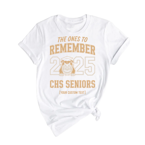 CHS Seniors 2025 – Bulldog Mascot Graduation Shirt