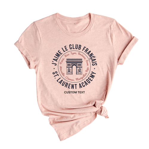 St. Laurent Academy French Club Shirt – J’aime Le Club Français Retro Paris Style Tee