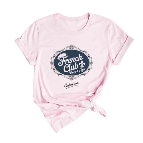 Vincent High French Club Shirt – Vintage Royal Style Beret Fleur-de-Lis Tee