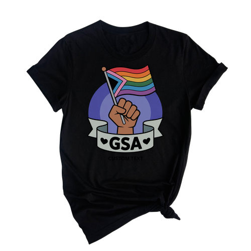 GSA Progress Pride Flag Shirt – Vintage Custom GSA Club Tee
