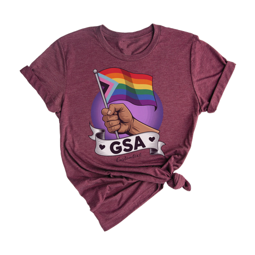GSA Progress Pride Flag Vintage GSA Club Shirt Custom