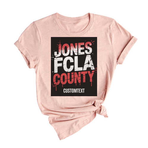 Honor Society Graffiti Drip Shirt – Jones FCLA County Custom Academic Tee