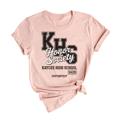 KHS Honor Society Shirt – Kaycee High School 24-25 Custom Vintage Varsity Tee