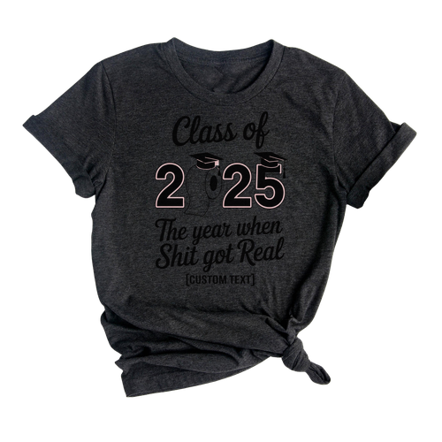 Class of 2025 Funny Quarantine Shirt – Custom Quote Base Tee for Seniors
