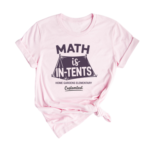 Funny Math Club Shirt – Math Is In-Tents Camping Theme Custom Tee