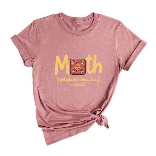 Math Barksdale Elementary Customtext Fun Custom Math Club Shirt