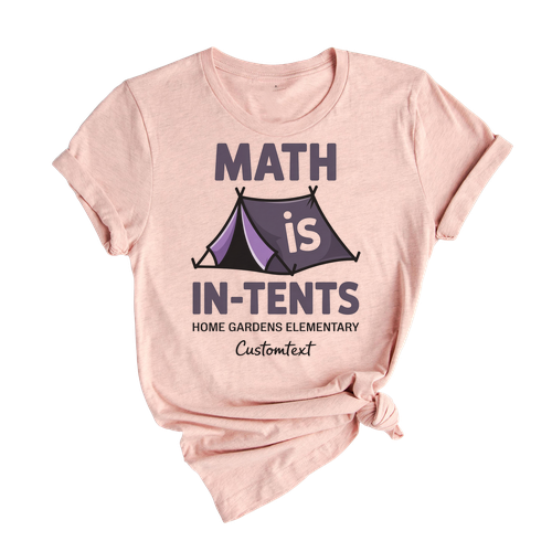 Math Camping Club Shirt – Math Is In-Tents Funny Custom Outdoor Style Tee