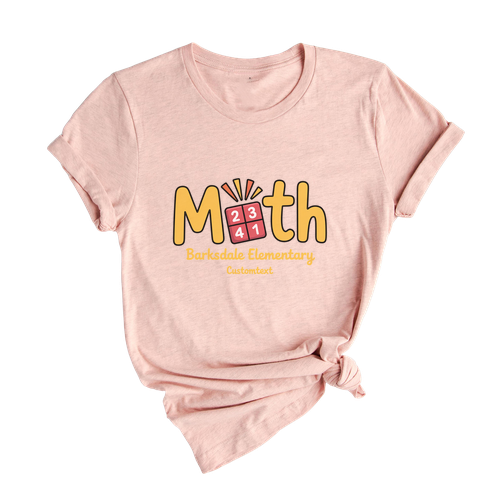 Math Club Barksdale Elementary Shirt – Fun Custom School Style Tee