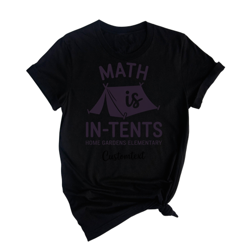 Math Is In-Tents Shirt – Funny Camping Style Math Club Custom Tee