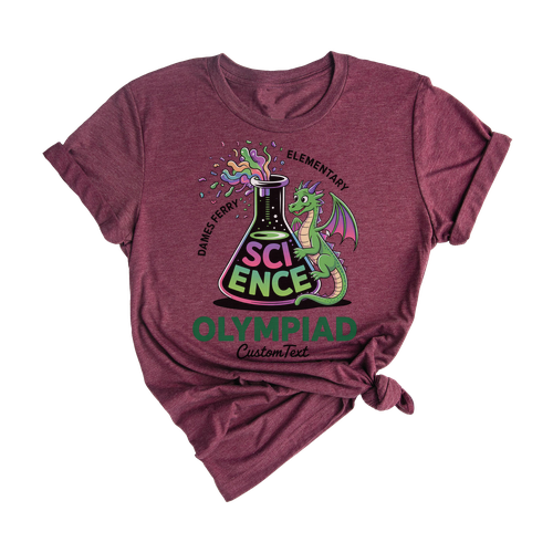 Dames Ferry Elementary Science Olympiad Shirt – Custom Club Tee Miscellaneous Fun Dragon Style