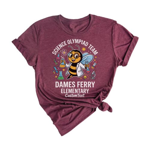 Dames Ferry Elementary Science Olympiad Shirt – Custom Cute Animal Club Tee