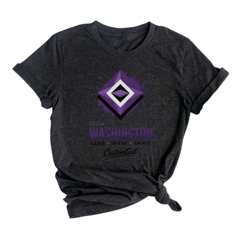 Retro Club Tee – Washington DECA Lead Serve Spirit Custom Miscellaneous Shirt