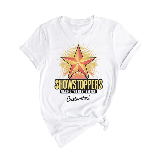 Showstoppers Star Shirt – Making The Best Better Custom Retro Club Tee