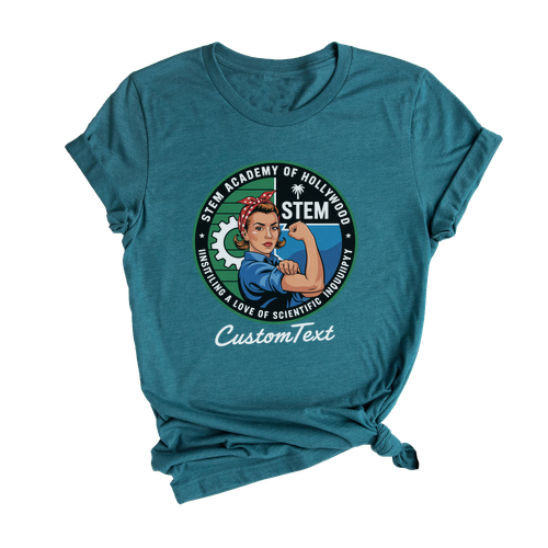 STEM Academy of Hollywood Shirt - Custom Science Club Tee, Rosie Riveter Retro Style, Empowering Women in STEM Miscellaneous