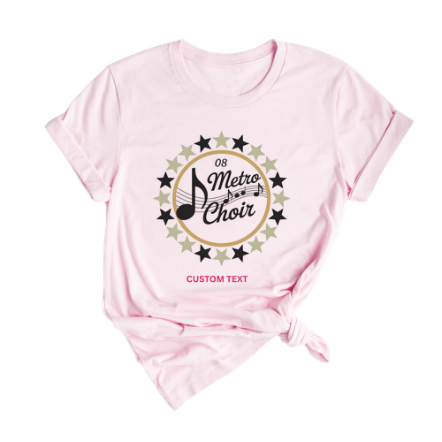 08 Choir Star Notes Shirt - Retro Music Club Custom