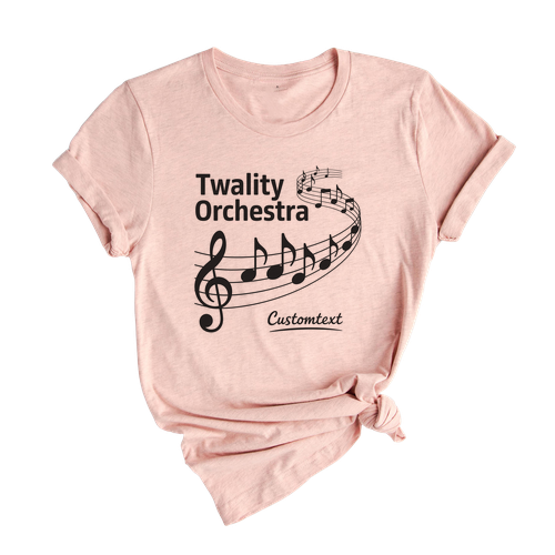 Flowing Notes Shirt – Twality Orchestra Custom Music Club Performance Tee