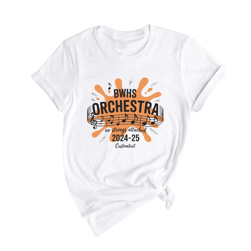Fun Orchestra Shirt – No Strings Attached BWHS Music Club Custom Style Tee