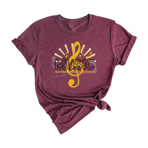 Serrano Middle School Music Shirt – Retro Choir Club Custom Style Tee