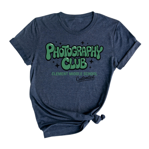 Clement Middle School Photography Club Shirt – Custom Retro Style Tee
