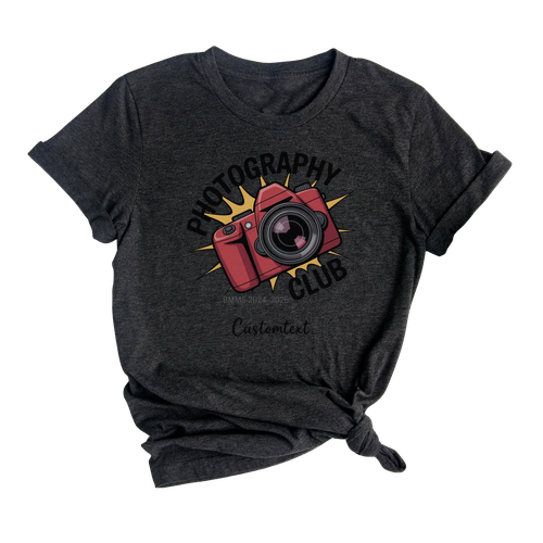 Photography Club BMMS 2024-2025 Customtext Retro Custom Photography Club Shirt