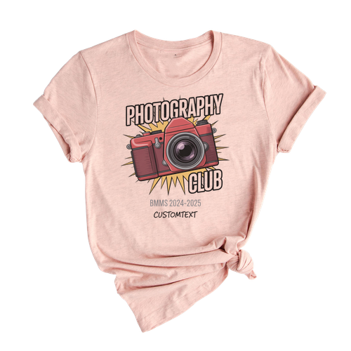 Retro Photography Club Shirt – BMMS 2024-2025 Custom Photography Club Tee