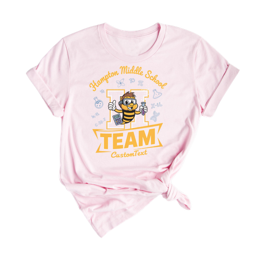 Hampton Math & Science Team Shirt Custom – Fun Retro Club Style with Cute Lab Mascot
