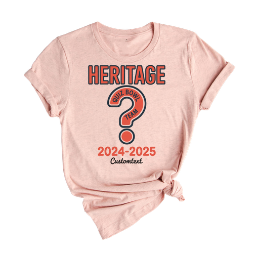Quiz Bowl Club Shirt – Heritage 2024–2025 Retro Academic Custom Tee with Question Mark