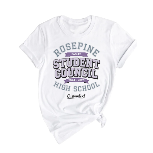 2024–2025 Student Council Shirt – Custom Rosepine Eagles High School Tee