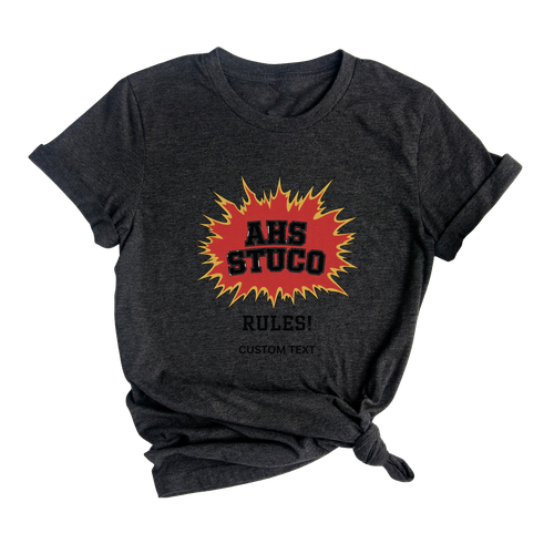AHS STUCO Rules Shirt – Comic Pop Art Style Student Council Custom Tee