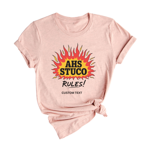AHS Student Council Shirt – STUCO Rules Comic Pop Art Custom Tee