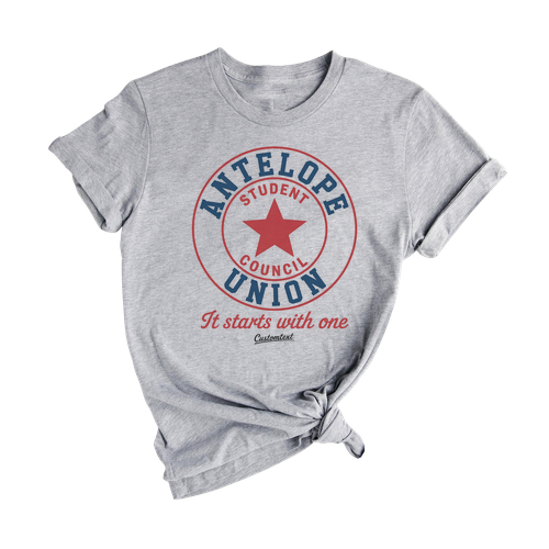 It Starts With One Shirt – Antelope Union Student Council Retro Custom Tee