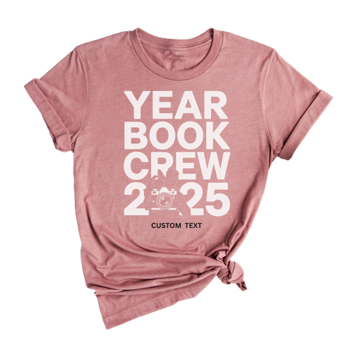 Custom Yearbook Club Tee – Photographer Style Yearbook Crew 2025 High School Shirt