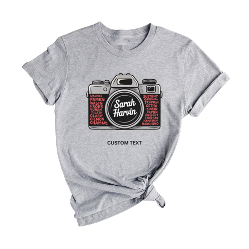 Photography Club Shirt – Retro Camera Custom Yearbook Tee For High School