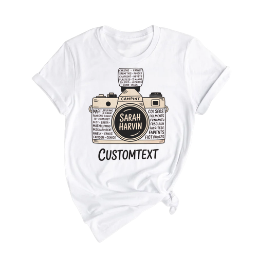 Photography Club Shirt – Retro Camera Custom Yearbook Tee for High School T-shirt