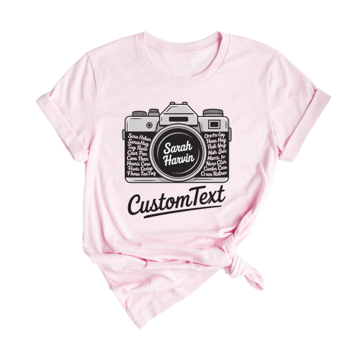 Retro Camera Photography Club Tee – Custom Yearbook Shirt for High School