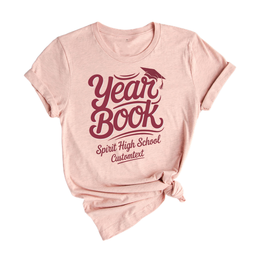 Retro Cute Yearbook Club Tee – Custom Yearbook Shirt For High School