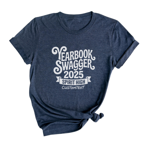 Retro Fun Yearbook Club Shirt – Yearbook Swagger 2025 Custom Spirit High Tee