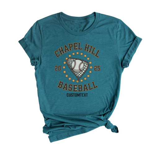 Club Sport Team Vintage Baseball Tee – Stars Circle Varsity Sport Design
