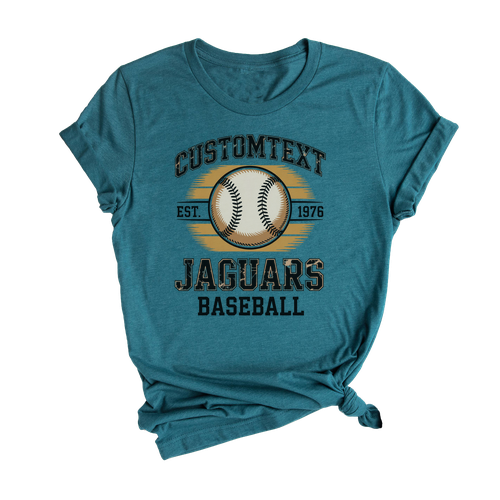 Retro Baseball Varsity Tournament Tee – Jaguars Sport Team Shirt