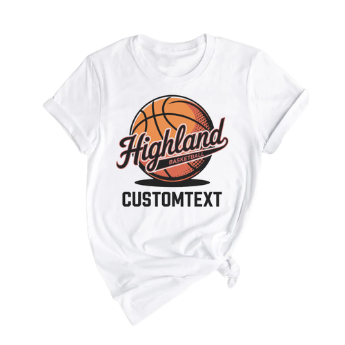 Basketball Headgear Logo Club Sport Team T-shirt – Custom Varsity Style Design